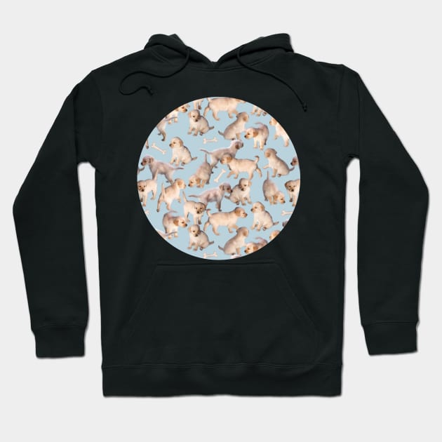Too Many Puppies Hoodie by micklyn